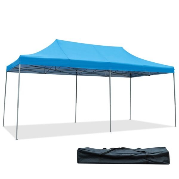 Pripučiamas sodo paviljonas 3x6 m atsparus vandeniui (Mėlyna)
