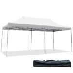 Erdvi 3x6 m lauko palapinė su nešiojimo taše (Balta)