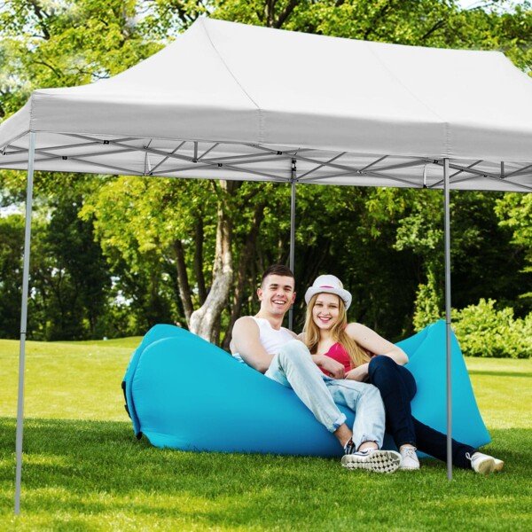 Erdvi 3x6 m lauko palapinė su nešiojimo taše (Balta)