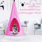 Vaikiška sūpuoklinė kėdė tvirta konstrukcija (Rožinė)