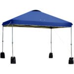Sulankstomas 3x3m vandeniui atsparus pavėsinis (Mėlyna)