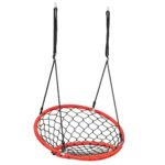 Tinklinė sūpynė su reguliuojamomis virvėmis (Oranžinė)