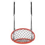 Tinklinė sūpynė su reguliuojamomis virvėmis (Oranžinė)