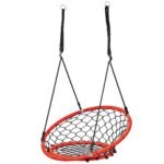 Tinklinė sūpynė su reguliuojamomis virvėmis (Oranžinė)