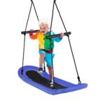 Vaikiška ovalios formos sūpynė su reguliuojamu aukščiu (Mėlyna)