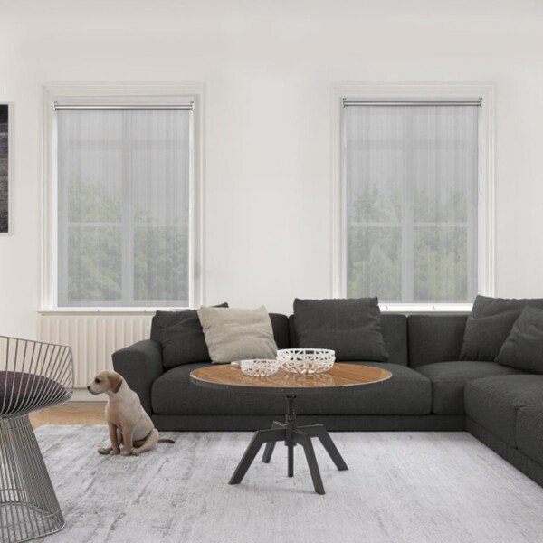 Ritininė žaliuzė su UV apsauga 121 x 181 cm (Pilka)