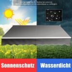 Ištraukiama markizė 295x250 cm su reguliuojamu kampu (Pilka)