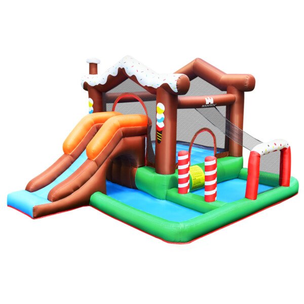 Pripučiama pilis su čiuožykla ir baseinu (Spalvota)