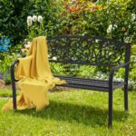 Sodo suolas su užrašu „WELCOME“ 3 vietų metalinis (Juoda)