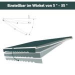 Įtraukiama 3x2 5 m markizė su rankena (Žalia)