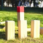 Kubb žaidimas su mediniais elementais (Natūrali)