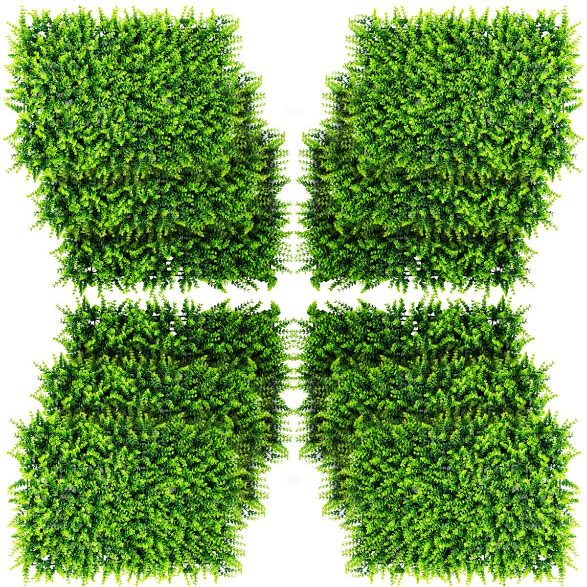 Dirbtinių augalų gyvatvorė 12 vienetų (Žalia)