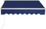 Įtraukiama markizė su rankena 2 5m x 2m (Mėlyna)