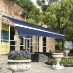 Įtraukiama markizė su rankena 2 5m x 2m (Mėlyna)