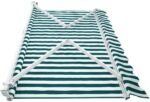 Įtraukiama markizė su rankena 2,5 m x 2 m (Žalia ir balta dryžuota)