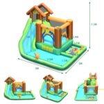 Pripučiama pilis su vandens čiuožykla ir baseinu (Spalvota)