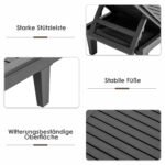 Reguliuojamo atlošo lauko gultas (Juoda)