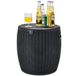 Daugiafunkcis lauko staliukas su aušintuvu (Juoda)