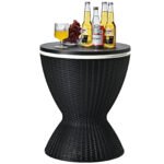 Stalelis-šaldytuvas 3-in-1 su reguliuojamu aukščiu ir 30 litrų talpa (Juoda)