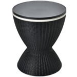 Stalelis-šaldytuvas 3-in-1 su reguliuojamu aukščiu ir 30 litrų talpa (Juoda)