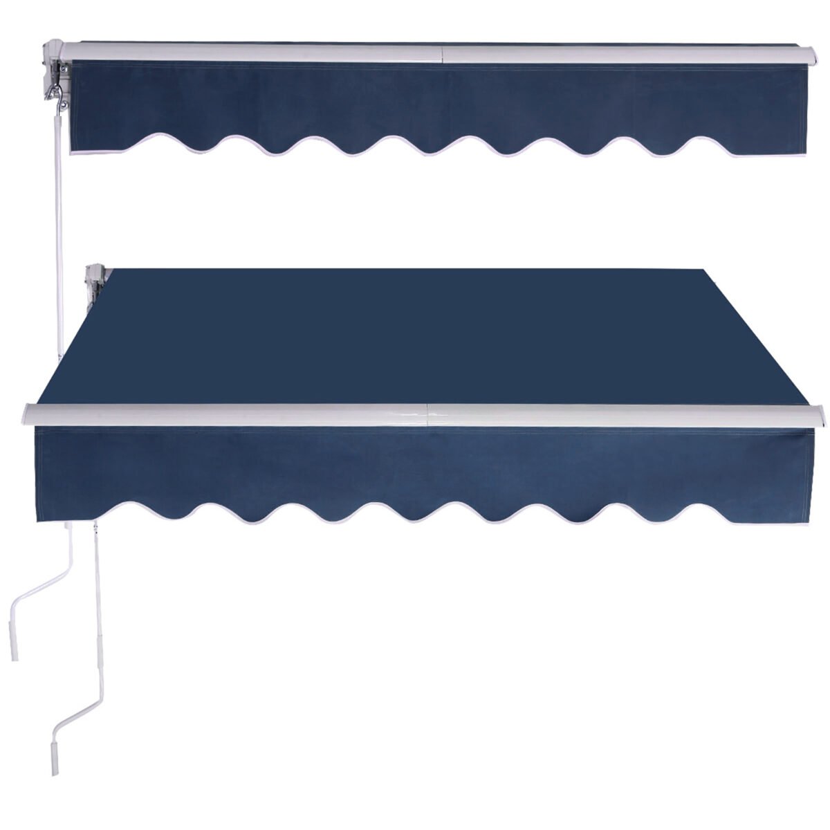 Tiesiamoji markizė balkonui ir terasai 3x2 5 m (Tamsiai mėlyna)