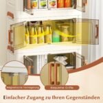 Sulankstomos ir sudedamos laikymo dėžės su ratukais (Balta)