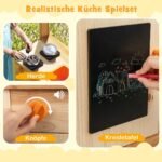 Vaikų lauko virtuvėlė su augalų vazonėliais (Natūrali)