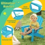 Vaikų "Adirondack" tipo kėdė su ergonomišku atlošu (Turkio)