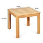 Akacijos medienos staliukas atsparus vandeniui (Natūrali)