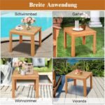 Akacijos medienos staliukas atsparus vandeniui (Natūrali)