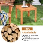 Akacijos medienos staliukas atsparus vandeniui (Natūrali)