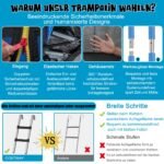 Lauko batutas su tinklu ir krepšinio lenta 366 cm (Mėlyna)