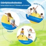 Pripučiama vaikiška supynė-rutulys rolėms šokinėjimui ir laipiojimui (Geltona)