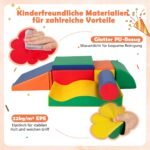 Žaislinių putplasčio blokelių rinkinys vaikams (Spalvota)