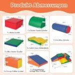 Žaislinių putplasčio blokelių rinkinys vaikams (Spalvota)