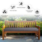 Komfortiška suoliuko pagalvėlė su itin tankiu putplasčiu (Pilka)