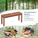 Sodo suolas 100 cm ilgio medinis be atlošo (Natūrali)