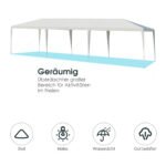 Baltas lauko renginių tentas 3 m x 9 m (Balta)