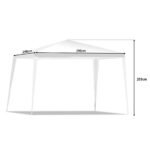 3x3 m sulankstomas paviljono tentas (Balta)