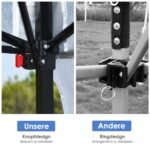 Nešiojamas sulankstomas paviljonas 181x181x210 cm (Balta)