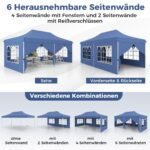 Slenkstis su šešiomis nuimamomis sienelėmis (Mėlyna)