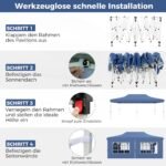 Slenkstis su šešiomis nuimamomis sienelėmis (Mėlyna)