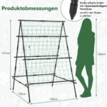 Metalinė A formos atrama daržovėms ir augalams (Juoda)