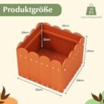 Dekoratyviniai lauko vazonai su sutvirtintu dugnu 2 vienetai (Oranžinė)