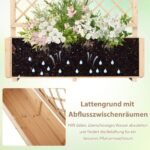 Aukštas lysvės lovelis su atramine grotelėmis (Natūrali)