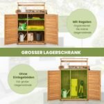 Sodo darbinis stalas su spintele (Natūrali)