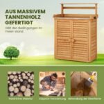 Sodo darbinis stalas su spintele (Natūrali)