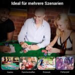 Profesionalus pokerio rinkinys su 500 žetonų ir aliuminio dėklu (Žalia)