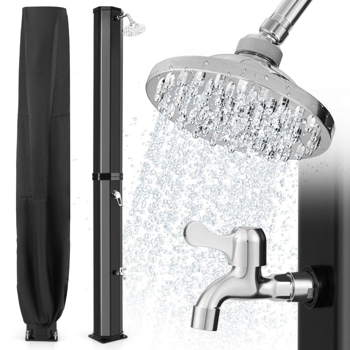 pooldusche-duschs_ule-12471_7_ Lauko dušas 60L talpa 227 cm aukštis (Juoda)