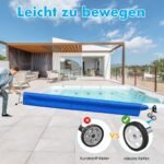 Reguliuojama ritininė baseino uždangų sistema (Juoda ir sidabrinė)